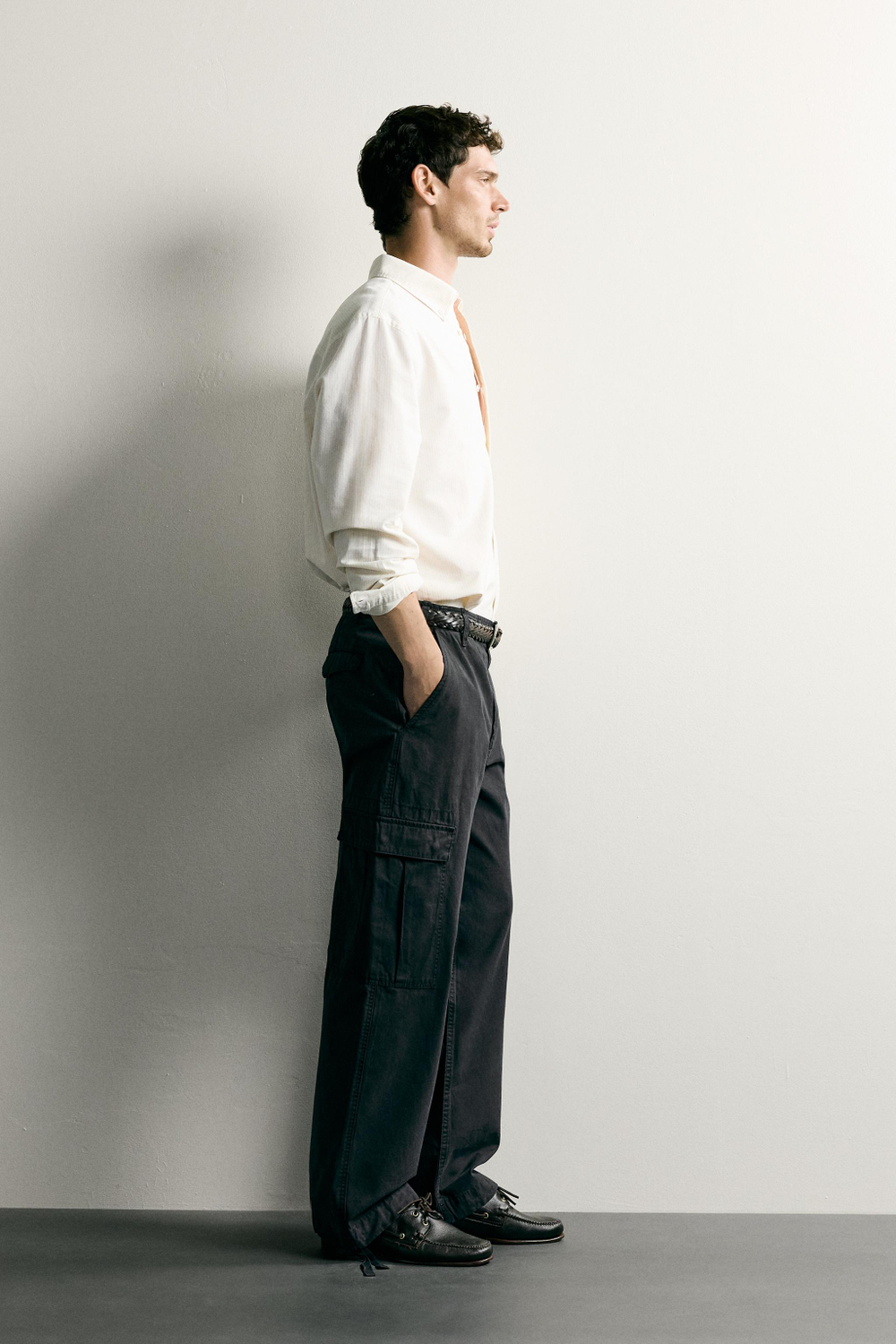 РУБАШКА REGULAR FIT ФАКТУРЫ ОКСФОРД — ZARA