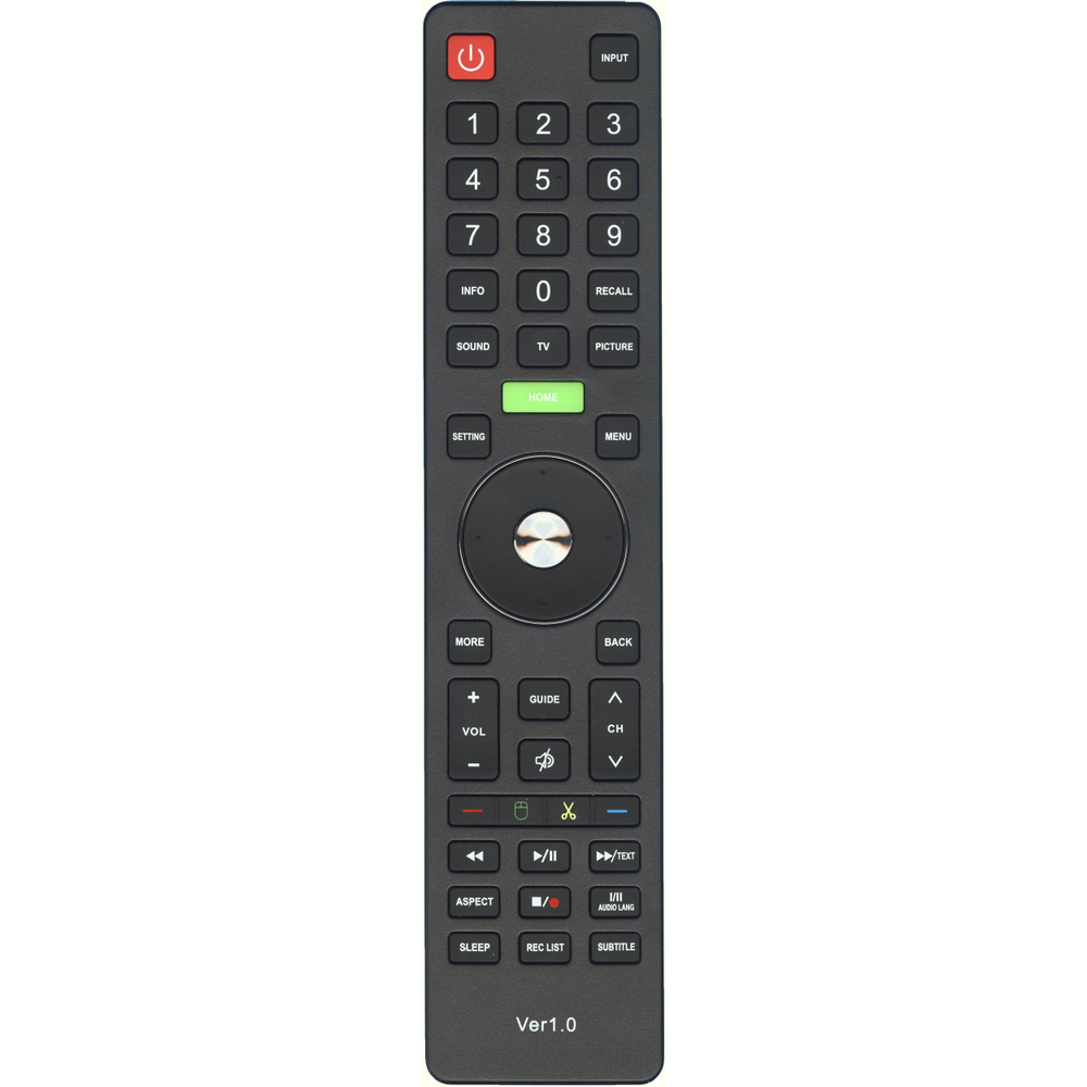 Пульт для телевизора DEXP VER1.0  HOME (F43E8000K, H24E8000K, U50E9000K, U55E9000K, U65E9000K)