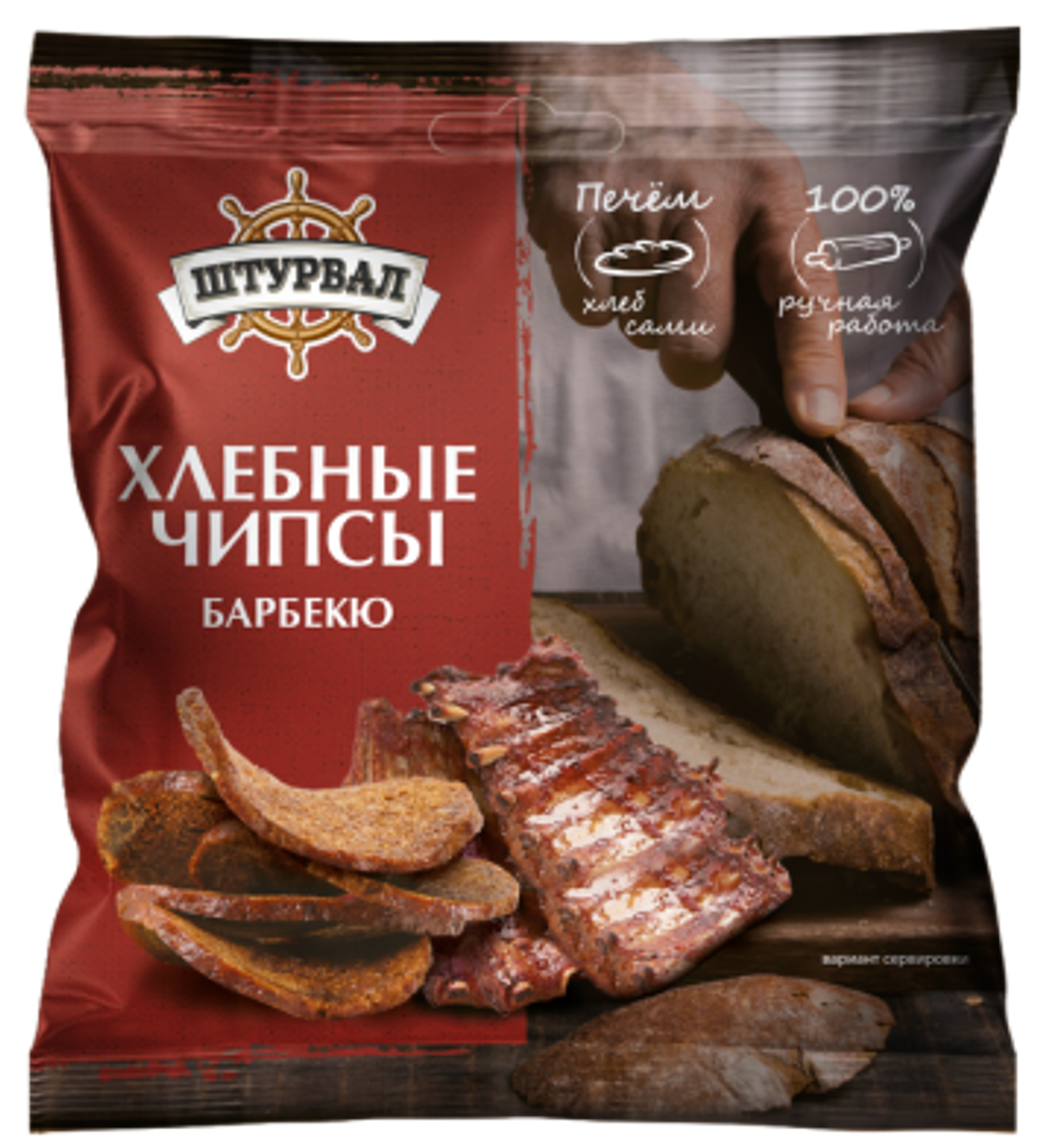 Гренки "Хлебные чипсы" барбекю  40г (26шт)