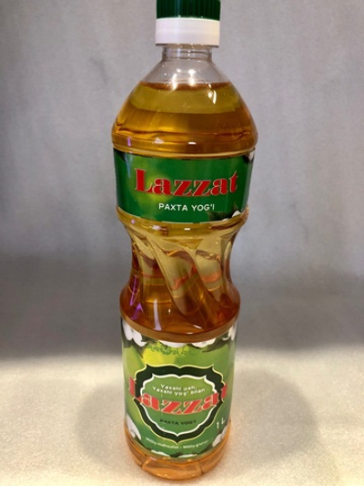 Масло хлопковое"Lazzat" 1 литр