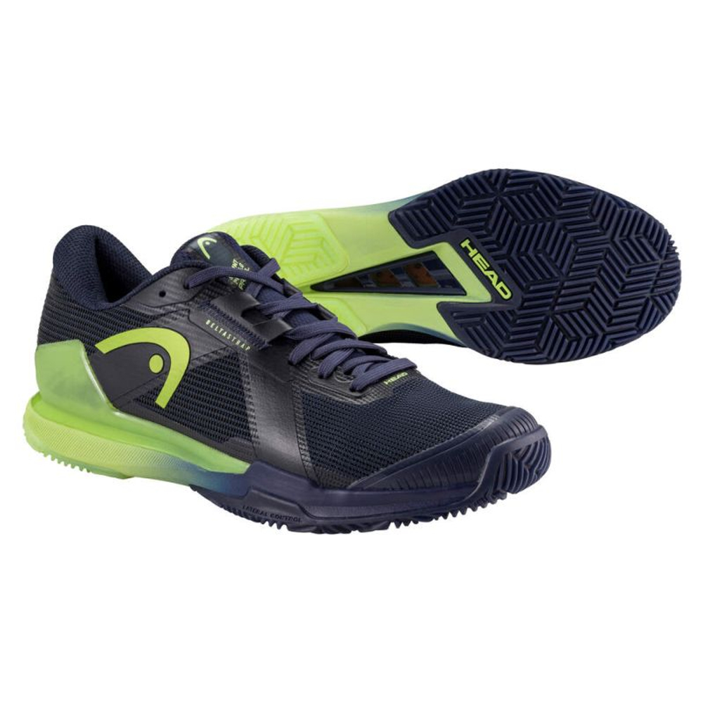 Мужские кроссовки для падела Head Sprint Pro 4.0 Padel — navy/lime