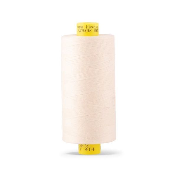 Нитка Gutermann Mara 120 (1000 метров), 1 кат., универсальная | 414 св.кремово-бежевый