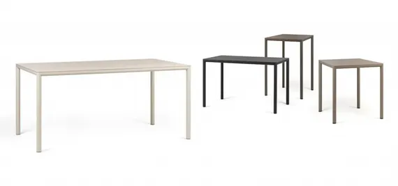 Стол Piave 120х70 см, HPL антрацит