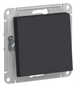 ATLASDESIGN AQUA 1-клавишный ПЕРЕКЛЮЧАТЕЛЬ, IP44, сх.6, 10АХ, механизм, КАРБОН
