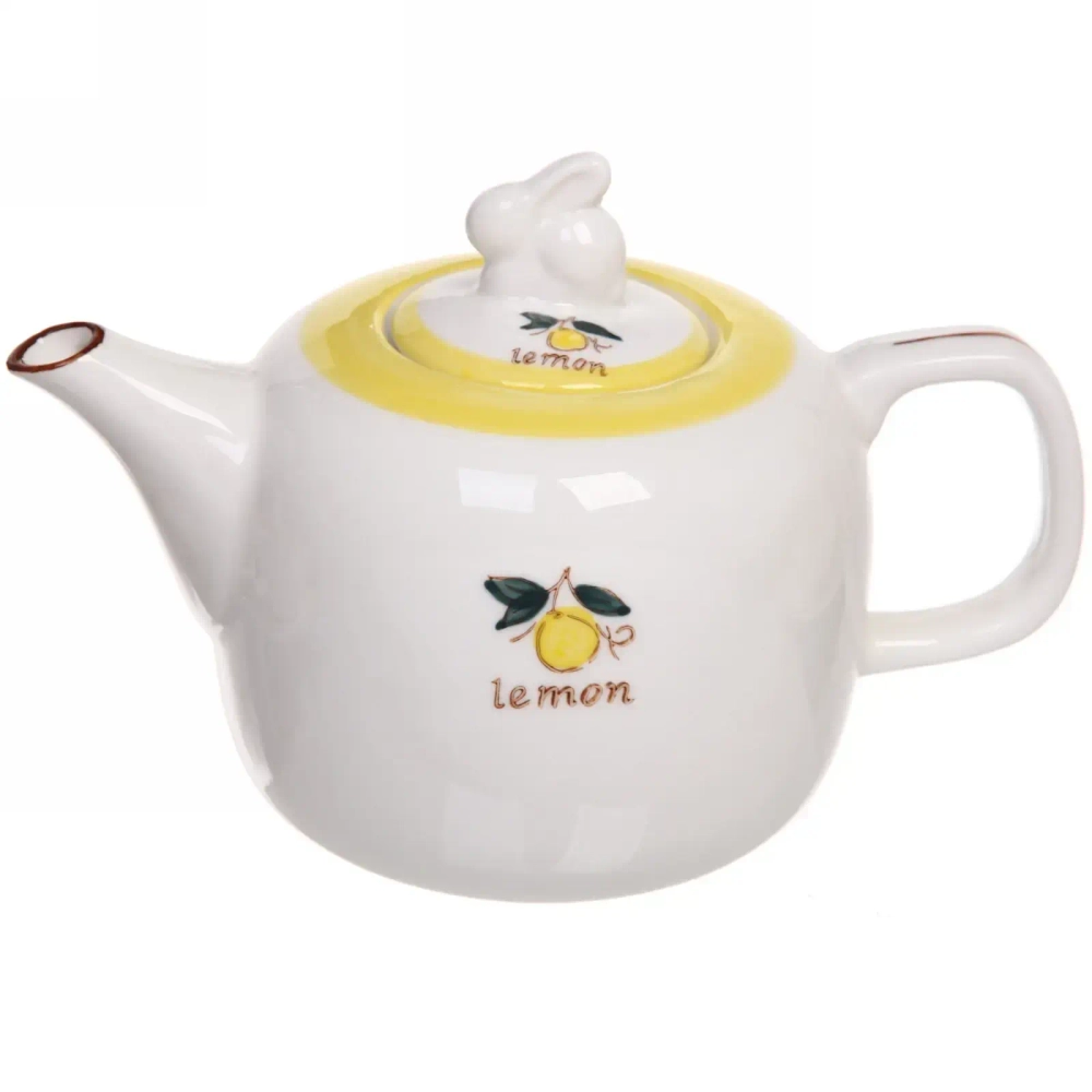 Чайный набор 5 предметов «Lemon classic» (чайник 500мл+2кружки+2блюдца)