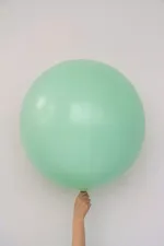 S шар гигант 24"/60 см, макарун зеленый пастель (БГ-90)