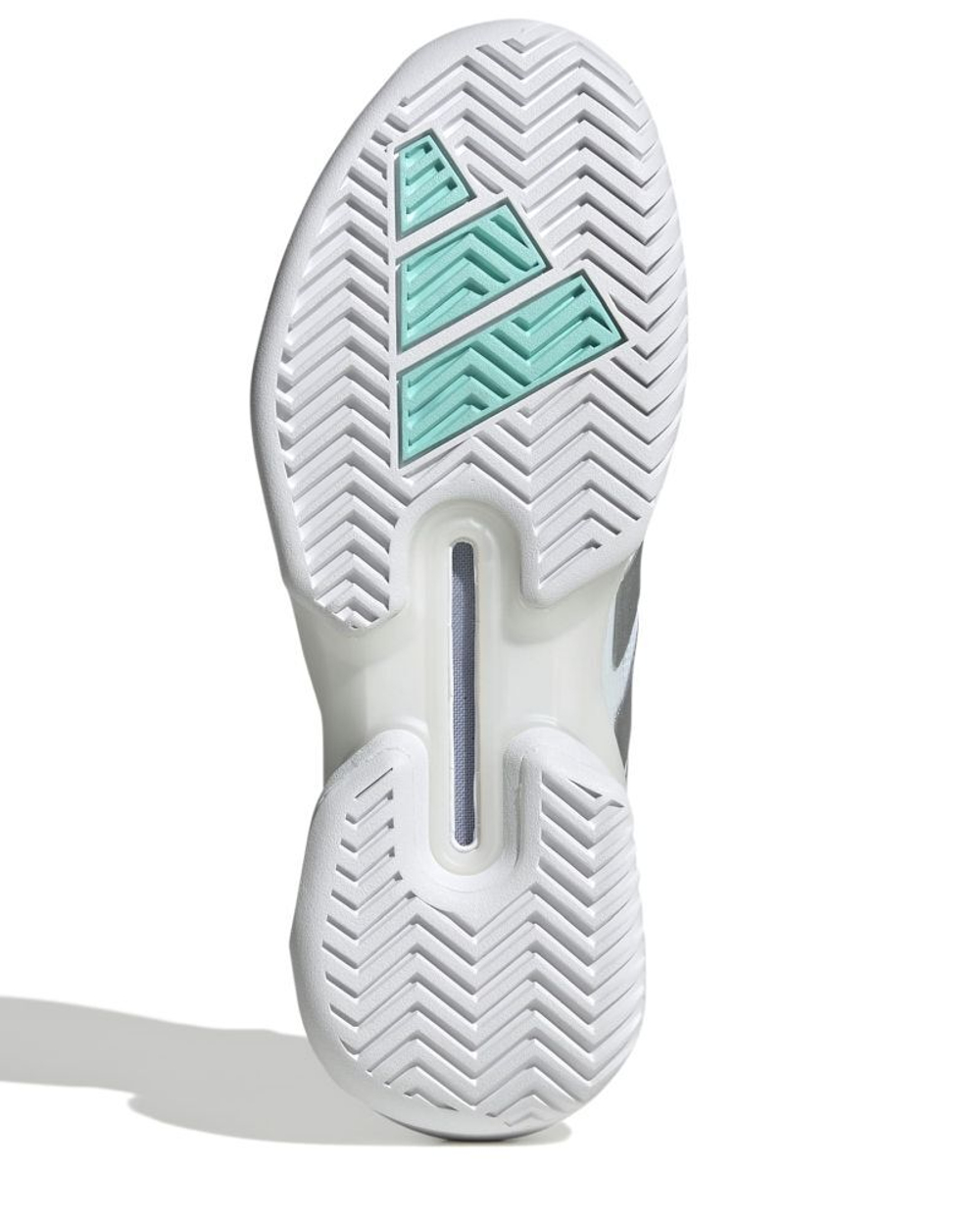 Женские Кроссовки теннисные Adidas Adizero Ubersonic 5 W NM - cloud white/silver metallic/mint ton