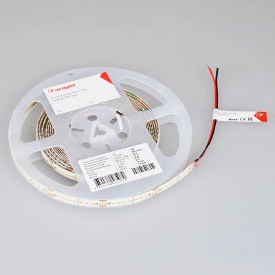Лента UL-A180-10mm 24V White6000 (12 W/m, IP20, 5m) (Arlight, высок.эфф.180 лм/Вт)