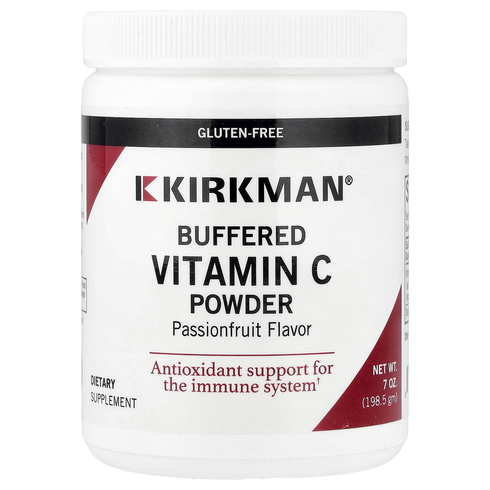 Kirkman Labs, буферизованный порошок витамина C, со вкусом маракуйи, 198,5 г (7 унций)