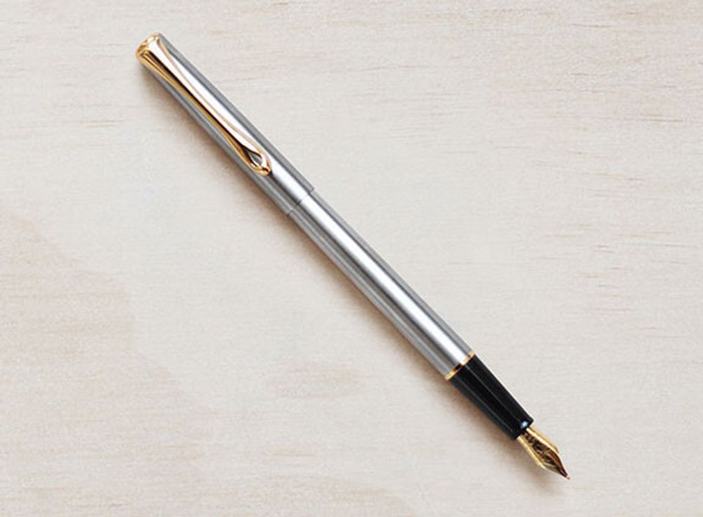 Перьевая ручка Diplomat Traveller stainless steel gold F (D10057453) 1