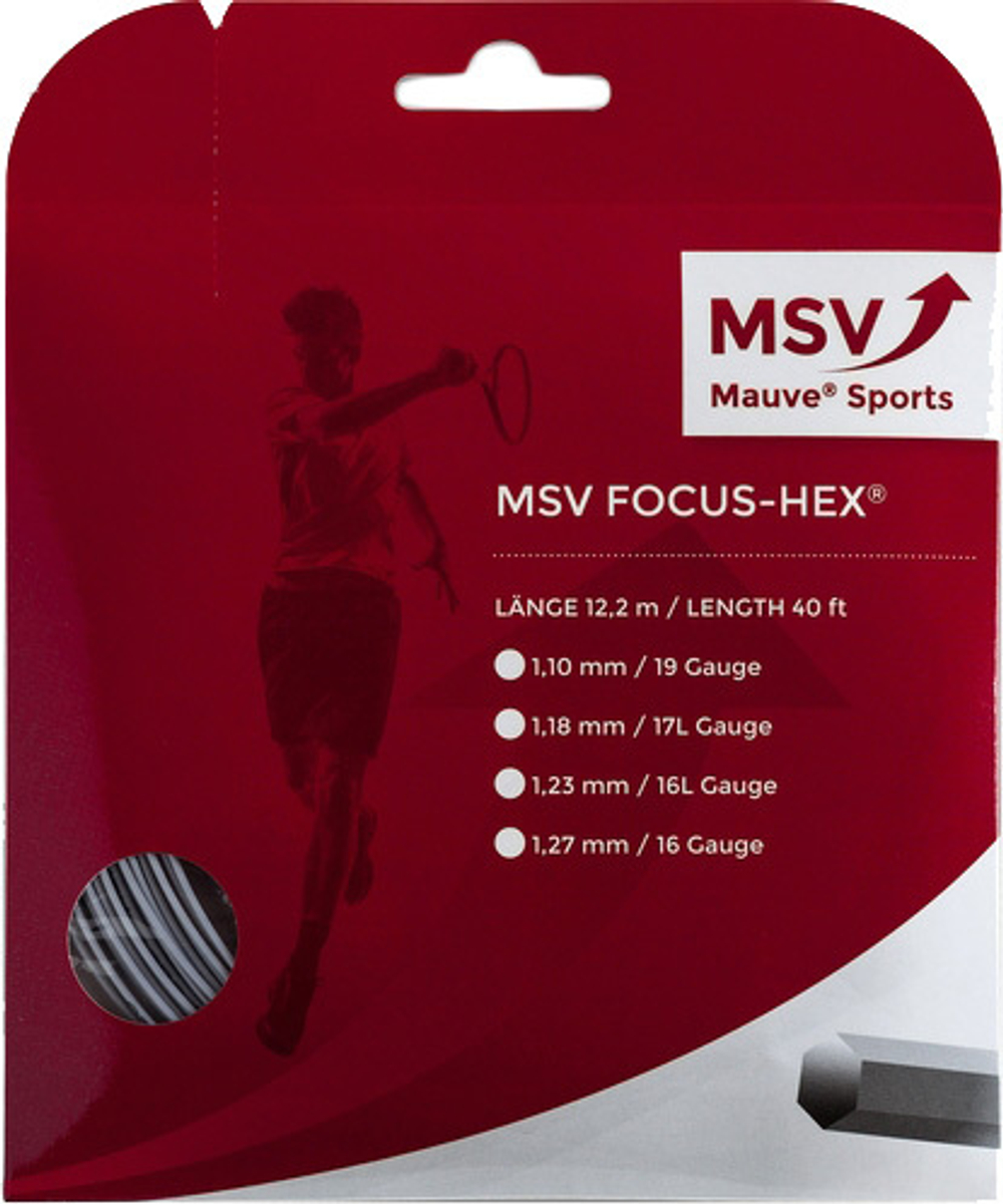 Теннисные струны MSV Focus Hex (12 m) - Серебро