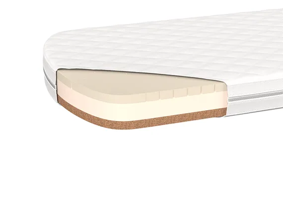 Матрас для кровати KIDI soft от 3 до 7 лет кокос/eco-foam/латекс 12 см (67*167 см)