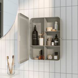 IKEA HUSBYÅN  (ИКЕА ХУСБИОН)  -  Шкафчик настенный - серо-бежевый 28x11x37.5 см