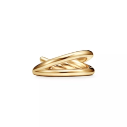 Кольцо из жёлтого золота 18k,Tiffany 💠Knot два оборота