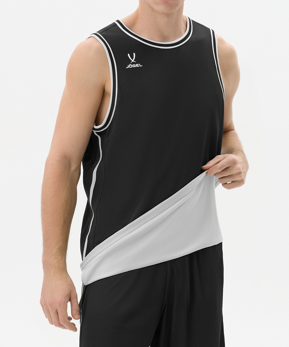 Майка двухсторонняя JÖGEL DIVISION PerFormDRY Double-Side Jersey, темно-серый/белый