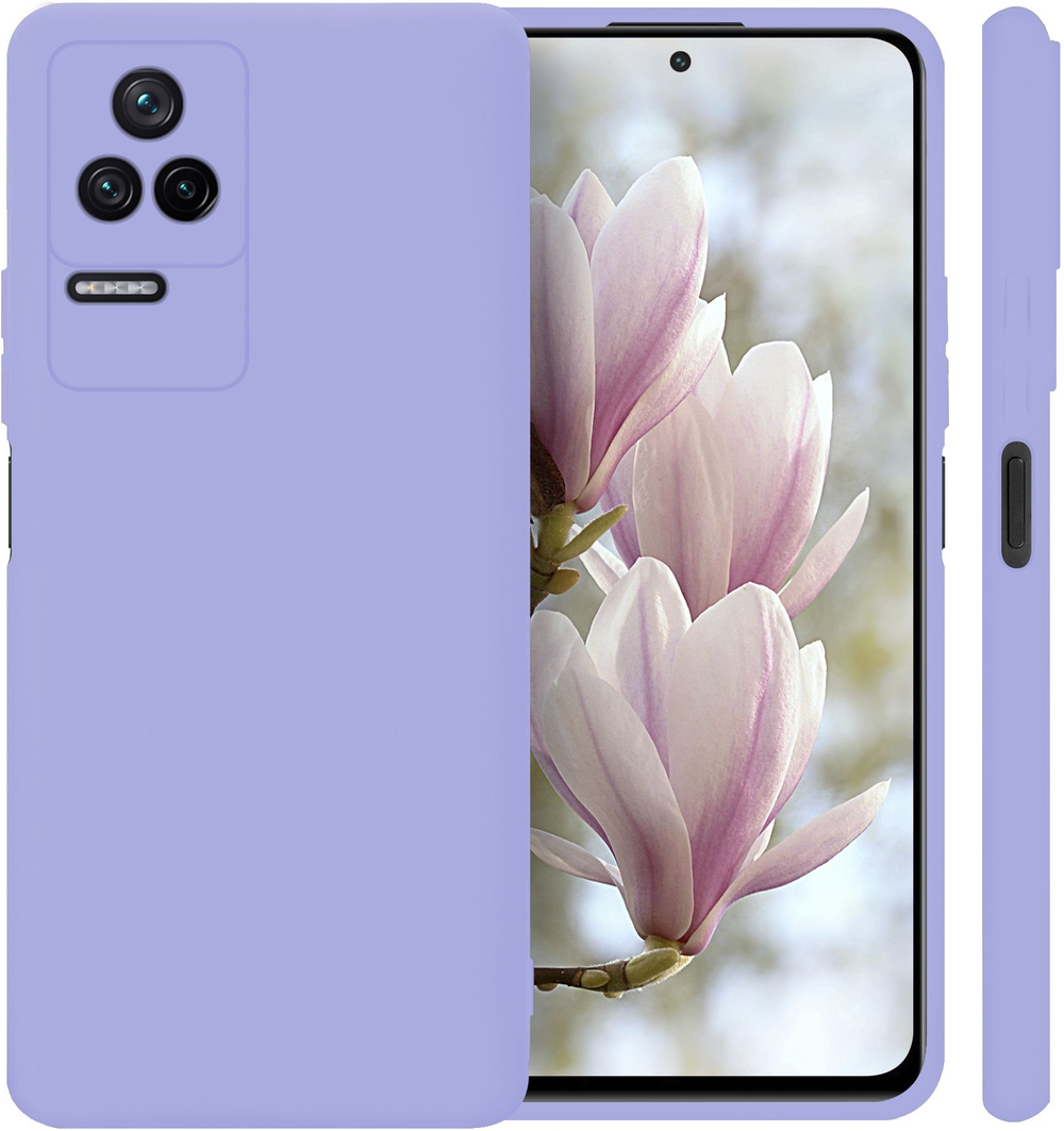 Мягкий Soft Touch чехол из силикона для XIAOMI POCO F4 с бархатной подкладкой