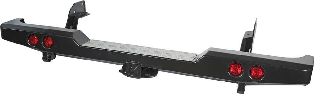 Бампер силовой задний Mazda B2500,BT50 /Ford Ranger T5 (2006-2010) с квадратом под фаркоп и фонарями лифт 50 мм РИФ Бампер силовой задний Mazda B2500,BT50 /Ford Ranger T5 (2006-2010) с квадратом под фаркоп и фонарями лифт 50 мм РИФ