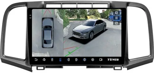 Магнитола для Toyota Venza GV10 2008-2016 (JBL/штатная КЗВ) - Teyes CC3-2K-360 на Android 10, Быстрая, 2K QLED, CarPlay, 4G SIM-слот, 4 камеры в комплекте