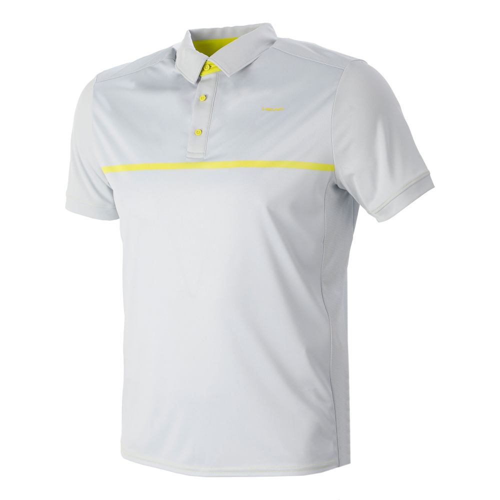 Мужское теннисное поло HEAD Extreme Polo Special Edition Men - White, Yellow