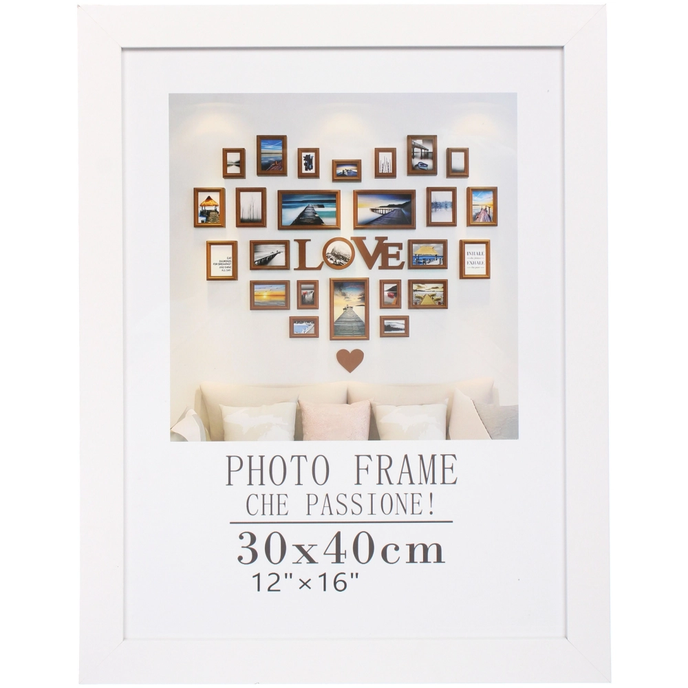Фоторамка 40*30см «Классика» белая, пластик