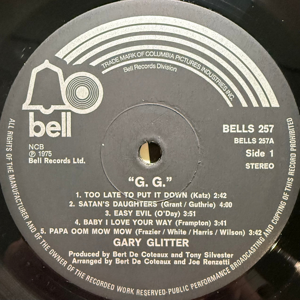 Gary Glitter ‎– G. G. (Скандинавия 1975г.)