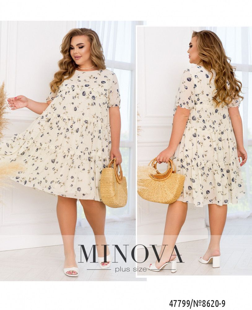 Платье 8620-9-молоко Minova Платье 8620-9-молоко Minova