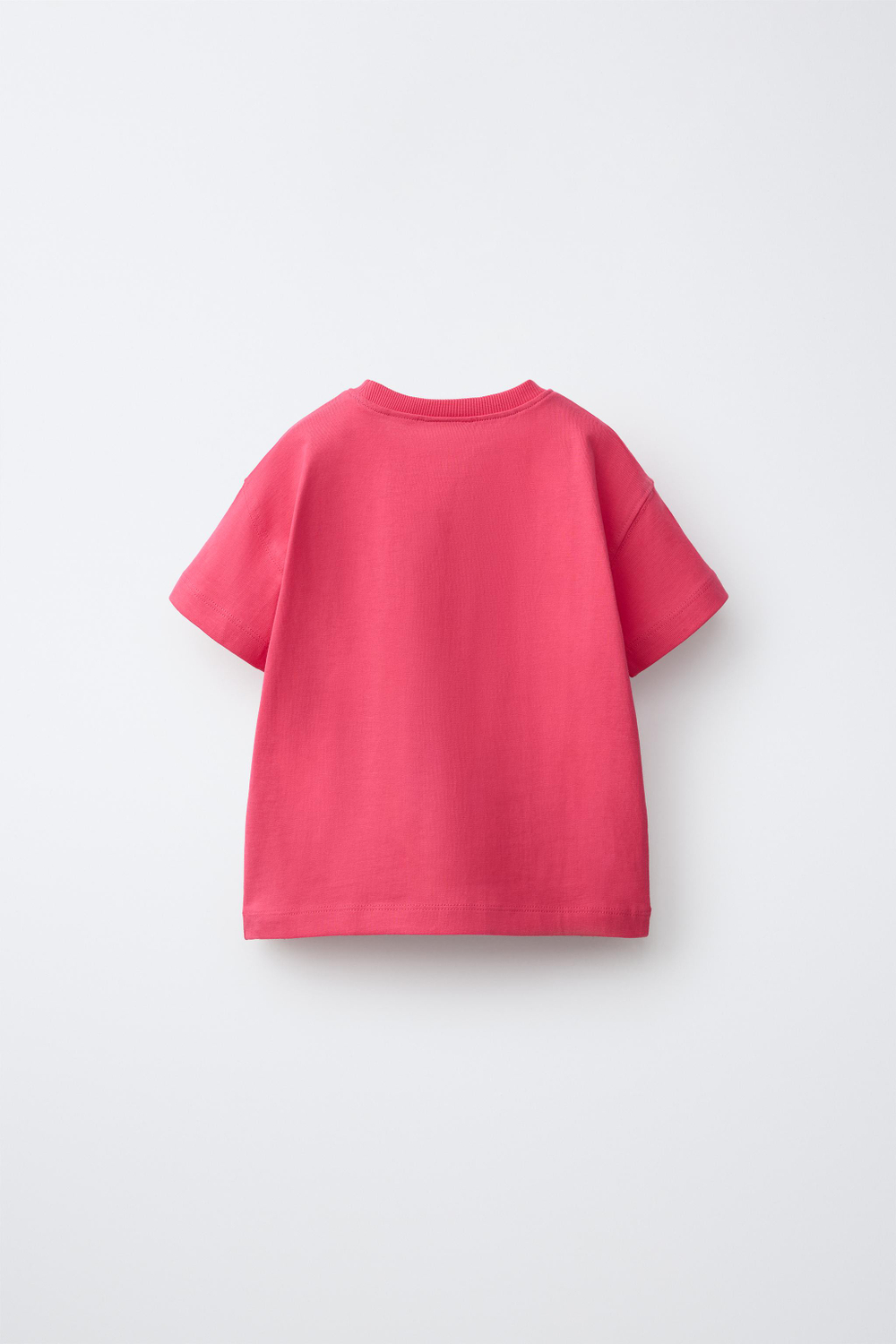 ZARA ФУТБОЛКА С ВЫШИВКОЙ И КАРМАНОМ, КРАСНЫЙ