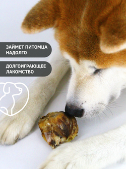 Говяжья коленка (стандартная) — лакомство для собак, 1шт