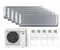 Мульти сплит-система Panasonic 5 x CS-XZ20ZKEW / CU-5Z90TBE