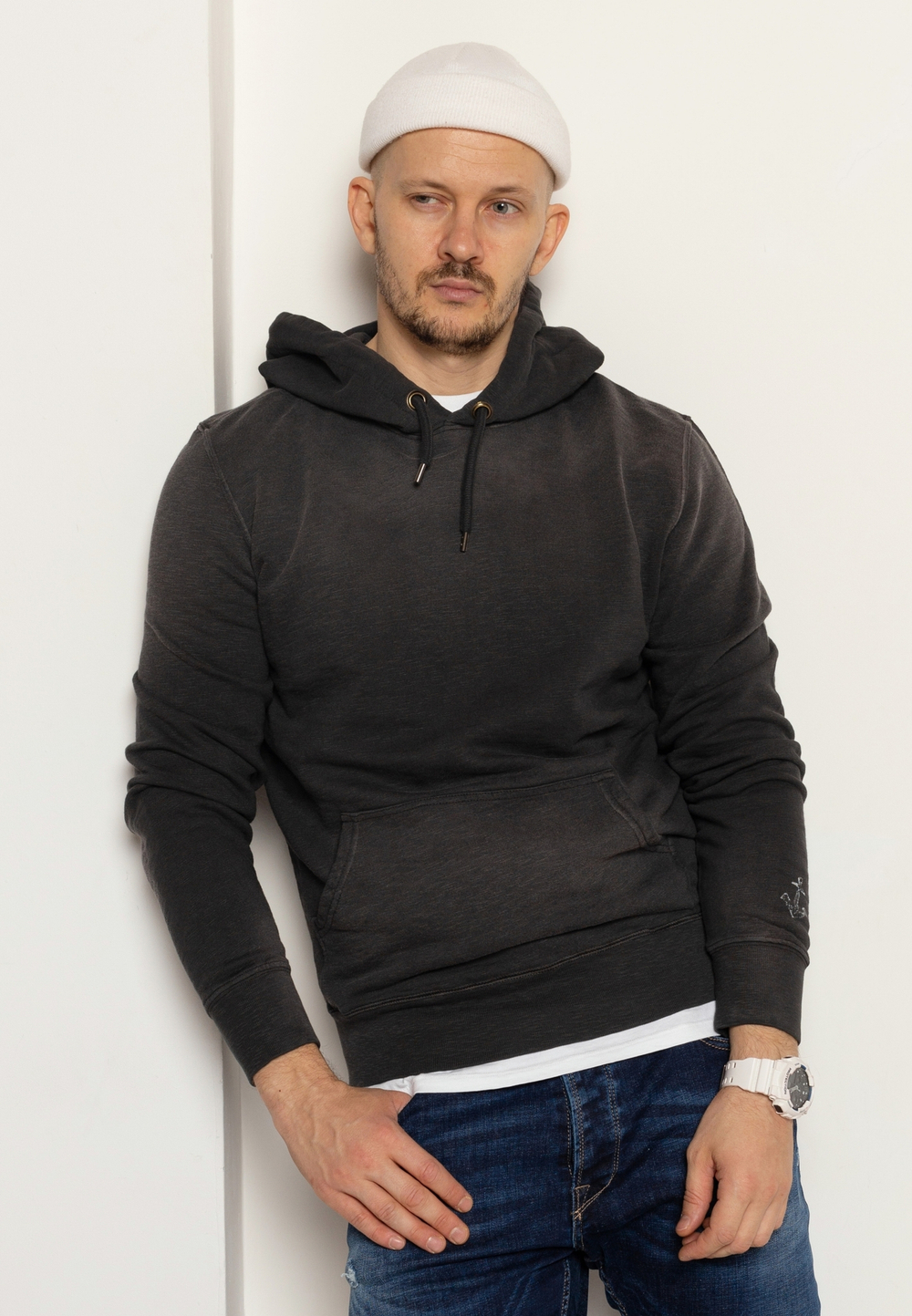 Худи Bowery NYC Fleece Spray Pirate Black