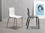 Стул пластиковый Scab Design Natural Alice, беленый ясень, лен