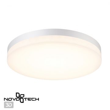 Уличный настенно-потолочный светодиодный светильник 40W 4000K 358889 белый Opal Novotech