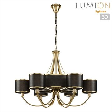 Люстра на цепи 6*E14+3*G9 8406/9 бронза/черный DEMETRA Lumion