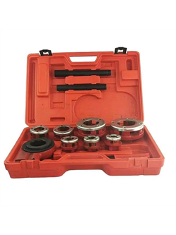 Клуппы трубные набор 7 клуппов трубных 3/8"-2" BSPT с трещоткой
