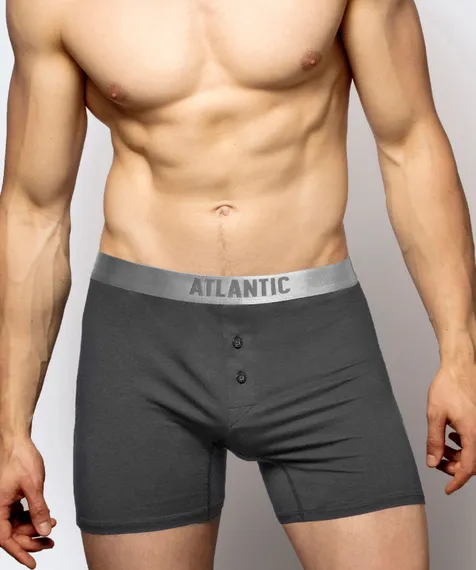 Трусы мужские семейные Atlantic Basic BMB-005 графитовые