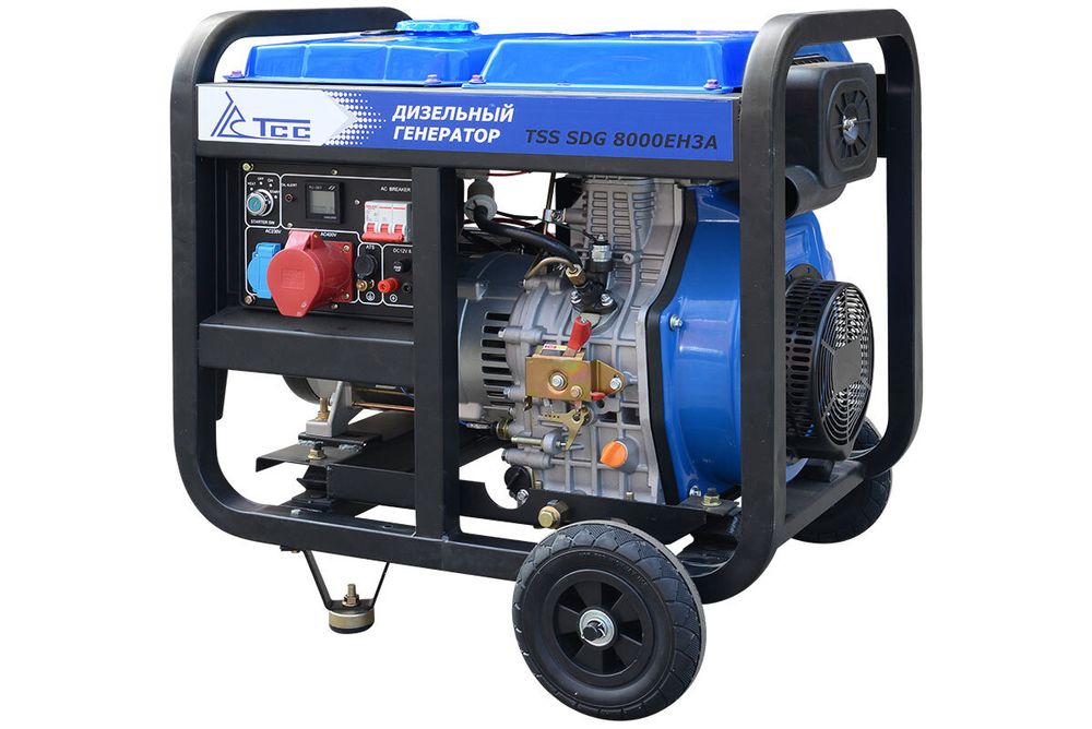 Дизель генератор трехфазный TSS SDG 8000EH3A - [7.5 кВт / 380V] с блоком АВР