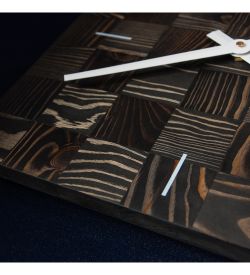 SLT- 21 Часы настенные «CHESS BLACK WOOD»