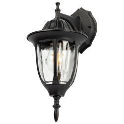 Светильник уличный настенный ЭРА «Галатея» GBW-105-1-BL-0380 230В Е27 IP54 чёрный вниз | Садово-парковые светильники
