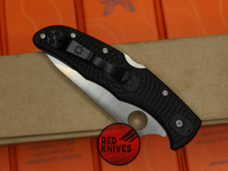 Нож Spyderco Endura Black C10PBK - спуски от середины, черная рукоять