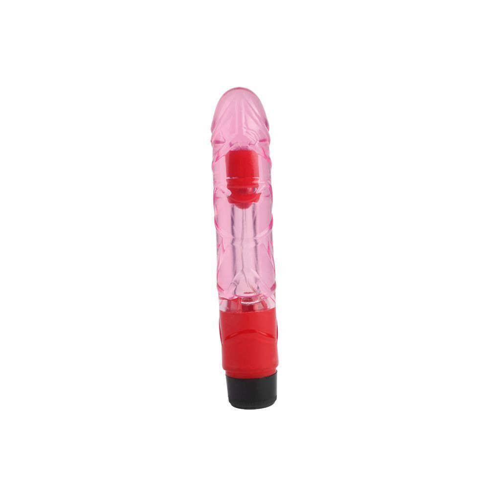 Розовый вибратор-реалистик 9 Inch Realistic Vibe - 22,3 см. (Цвет: розовый)