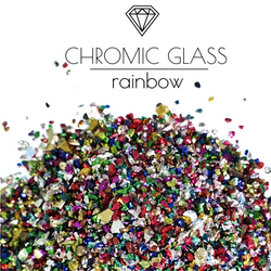 Стеклянная крошка Chromic Glass, Rainbow, 100гр