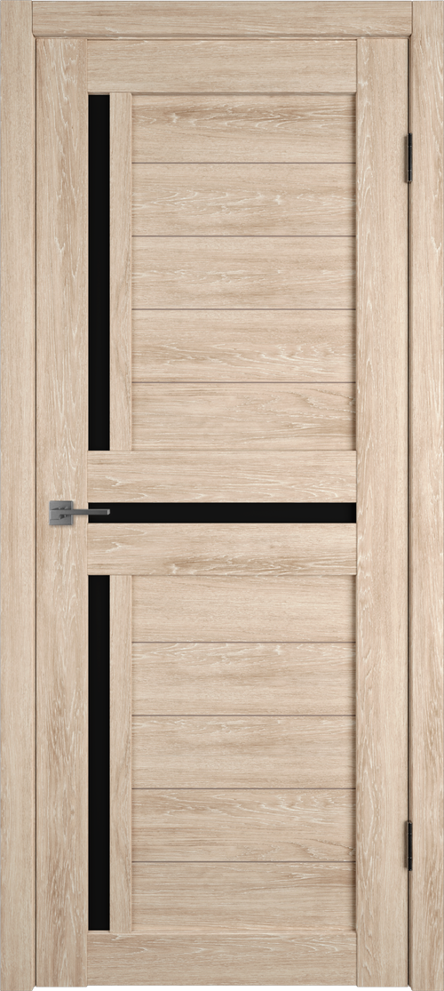 Дверь Atum 16 / Sand Vellum / Black Gloss / Владимирские двери