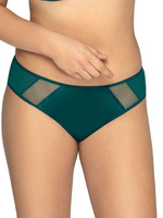 Трусики-бразилиана из эластичного трикотажного полотна с вставками из сетки (Размер: XXL) (Цвет: белый)