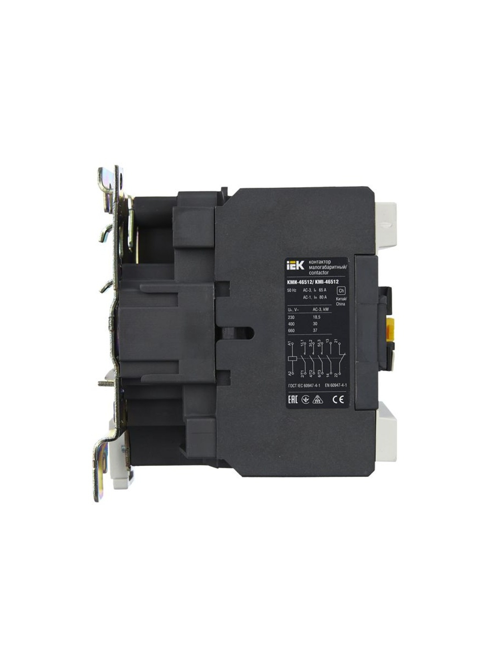 Контактор КМИ-46512 65А 230В/АС3 1НО 1НЗ KARAT IEK KKM41-065-230-11