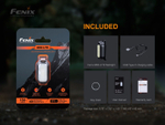 Фонарь Fenix MINI-LITE аккумуляторный, Type-C, белый, красный и синий свет, маячок, клипса