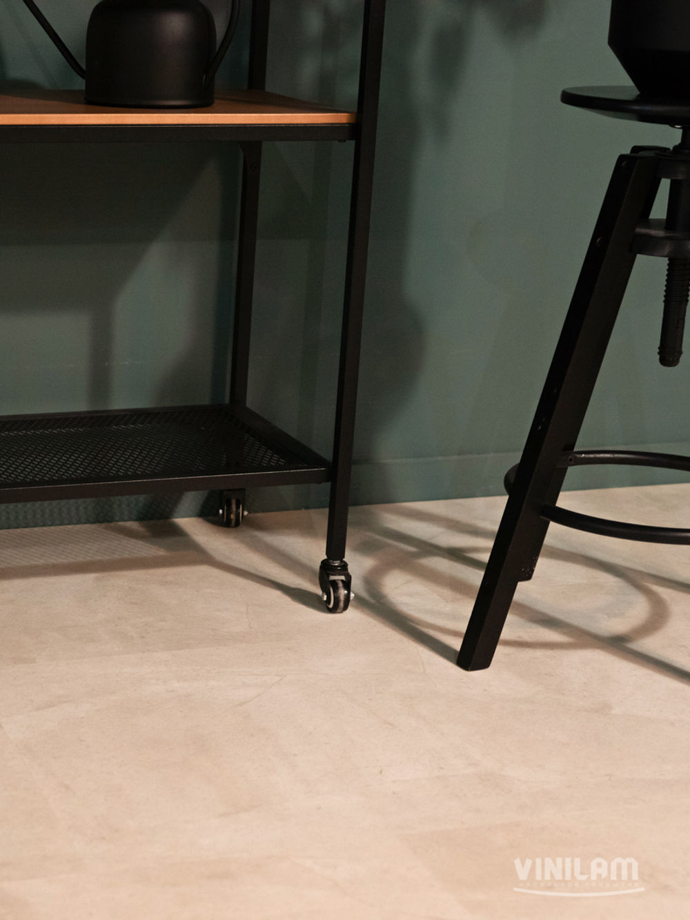 Виниловый ламинат Vinilam Ceramo 61615 Бетон белый