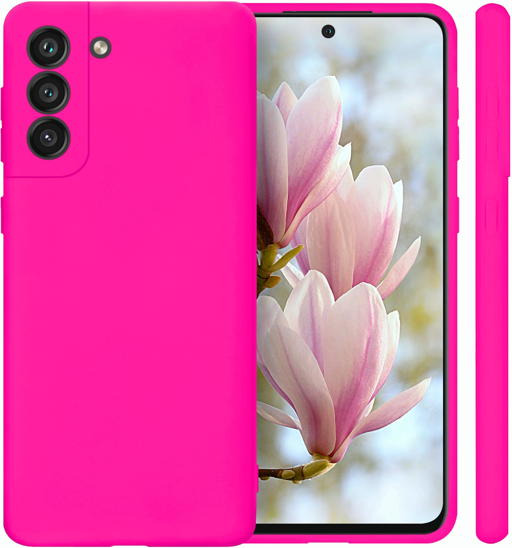 Мягкий Soft Touch чехол из силикона для SAMSUNG GALAXY S21 5G (не ULTRA / FE / PLUS!) с бархатной подкладкой