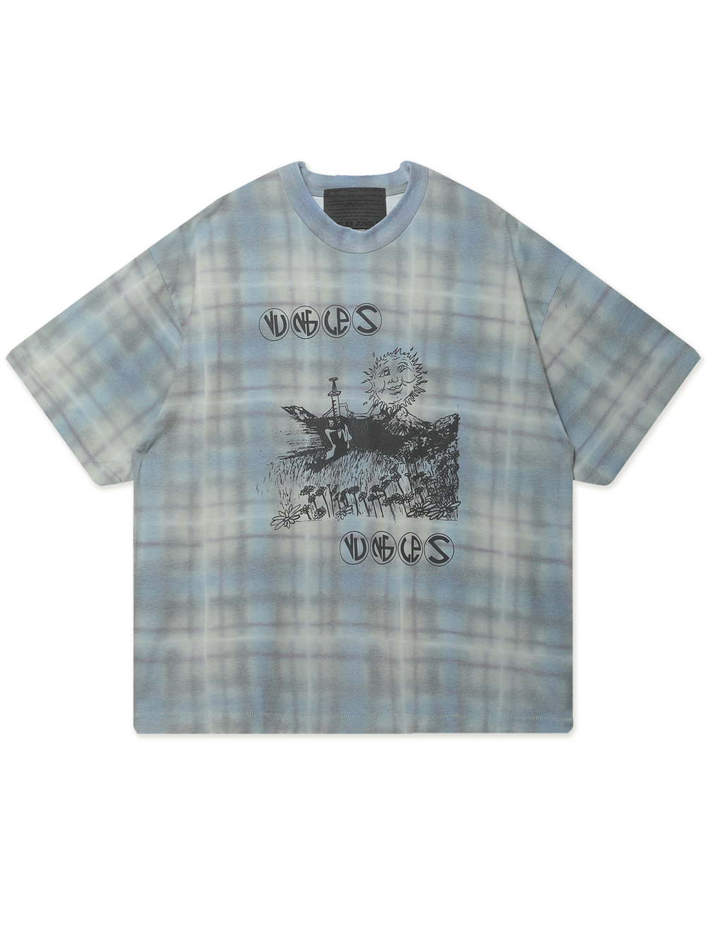Мужская Футболка Field Of Daisies Tartan