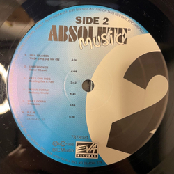 Винтажная виниловая пластинка Сборник Absolute Music 2 (Дания 1993) (Duran Duran, Sister Sledge, U2 и др)