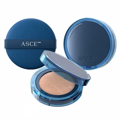 ASCE+ Sunshine Cushion Pro ExoCoBio | Тональная солнцезащитная основа (кушон с запасным блоком)